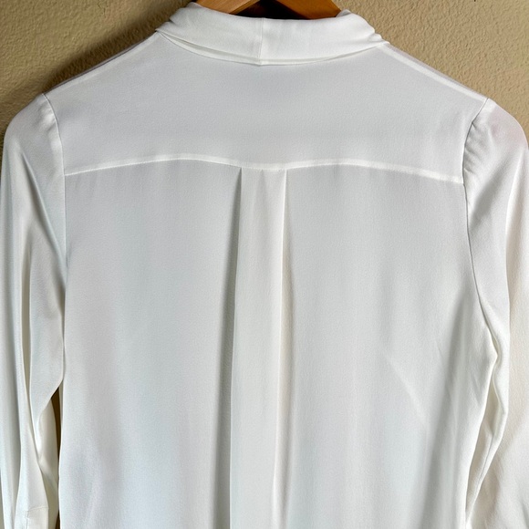 Alexander McQueen Silk Bow Blouse in Cream - Picture 7 of 9